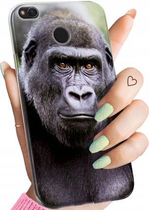Etui Do Xiaomi Redmi 4X Małpki Małpa Nosacz Obudowa Pokrowiec Case