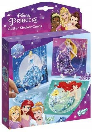 Totum Zestaw Kreatywny Brokatowe Kartki Disney Princess