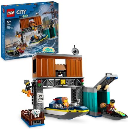 LEGO City 60417 Policyjna motorówka i kryjówka złodziejaszków