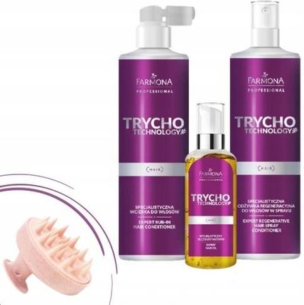 Farmona Professional Farmona Zestaw Trycho Technology + Masażer Pielęgnacja Włosów