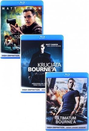 Tożsamość Bourne'a / Krucjata Bourne'a / Ultimatum Bourne'a Pakiet (3xBlu-Ray)