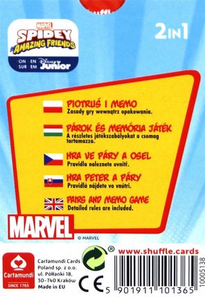 Cartamundi Czarny Piotruś/Memo Spidey - zdjęcie 3