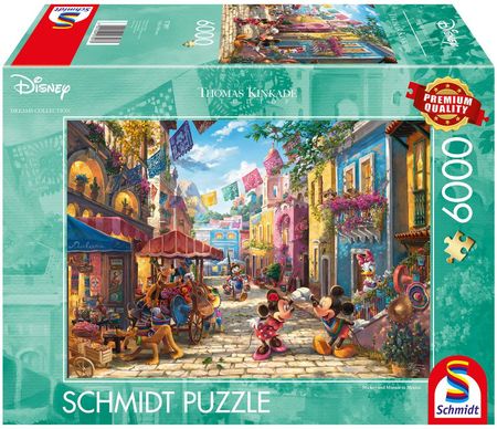 Schmidt Pq Puzzle 6000El. Thomas Kinkade Myszka Miki & Minnie W Meksyku Disney