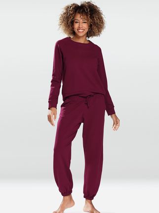 Garnitur damski DKaren Wenezja L Burgundowy (5903251456181)