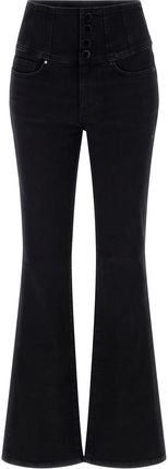 Damskie Spodnie jeansowe Guess Corset Shape UP Flare W4Ra0Ad59I1-Flrq – Czarny