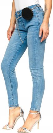 Spodnie Jeansowe Niebieskie FL2165 Denley_m