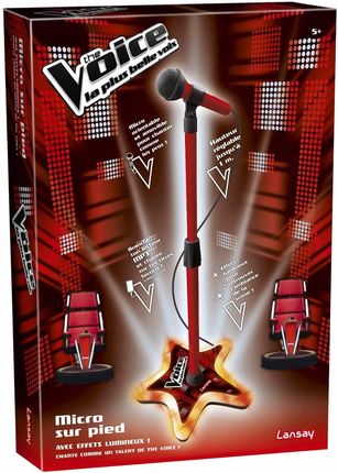 Mikrofon Świecący Statyw The Voice Karaoke Śpiew