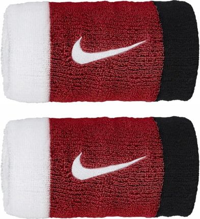 Frotka Na Rękę Nike Swoosh Doublewide Wirstbands White/Red/Black