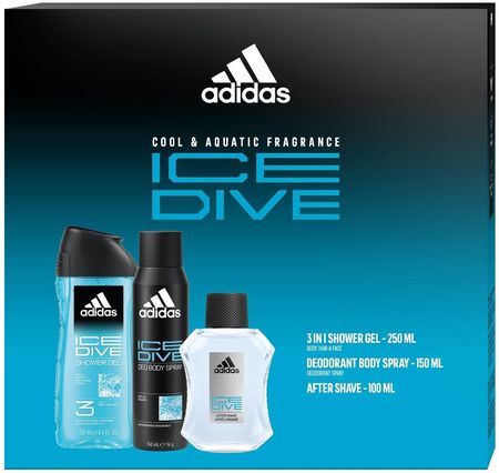 Adidas Ice Dive Zestaw Kosmetyków Do Pielęgnacji 3 Szt.