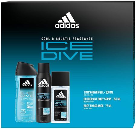 Adidas Ice Dive Zestaw Kosmetyków Do Pielęgnacji 3 Szt.