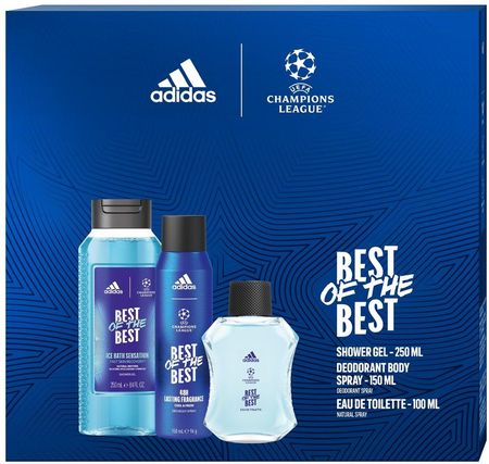 Adidas Uefa Champions League Best Of The Zestaw Kosmetyków 3 Szt.