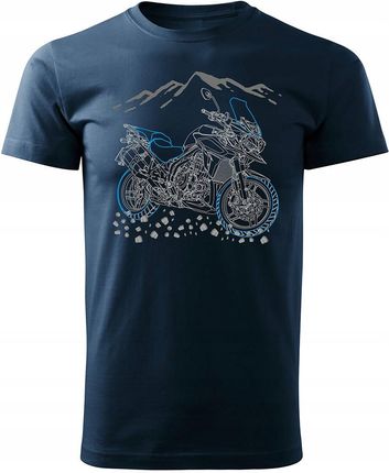 Koszulka z motocyklem na motor Triumph Tiger