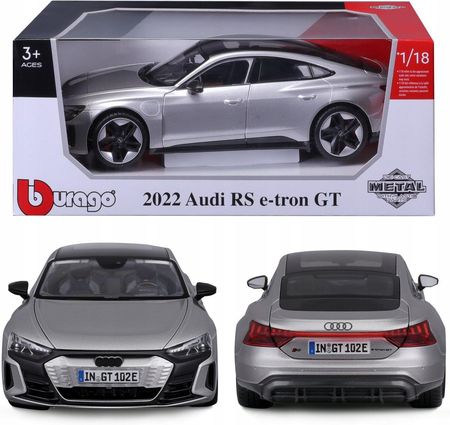 Bburago Audi Rs E Tron Gt 2022 1 18 11050 Srebrny Model Samochodu 1811050SL