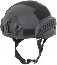 Kask Hełm Spec-Ops Mich Szyny Montażowe Rzepy Fasunek Poduszki Czarny