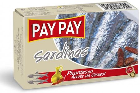 Paypay Pay Sardynki W Pikantnym Oleju Słonecznikowym 120G .