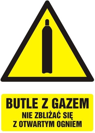 Tdc Butle Z Gazem - Nie Zbliżać Się Z Otwartym Ogniem, 5,25X7,4 Cm, Folia