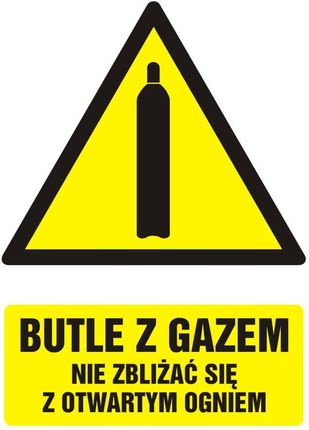 Tdc Butle Z Gazem - Nie Zbliżać Się Z Otwartym Ogniem, 10,5X14,8 Cm, Folia