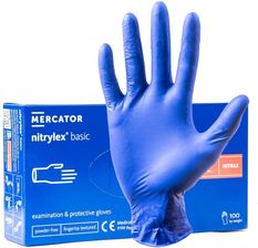 Mercator Rękawice Nitrylowe Nitrylex Basic Rozmiar L 100szt.