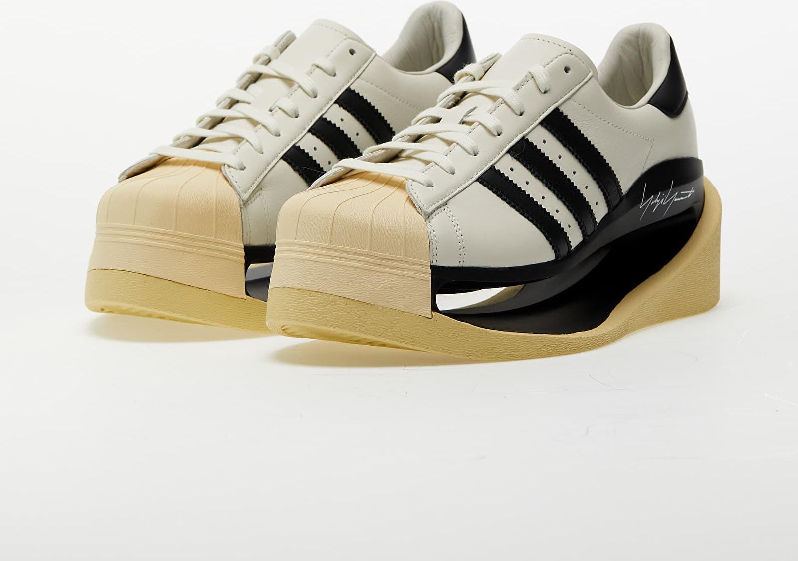 Y-3 Gendo Superstar Off White/ Black/ Easy Yellow - Ceny i