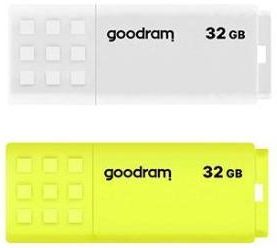 GoodRam UME2 Mix Dwupak 2x32GB USB 2.0 (biały-żółty) (UME20320MXR112P)