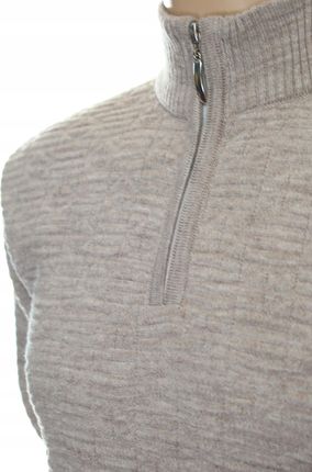 Ciepły miły sweter męski z wełny wełniany niegryzący półgolf ze stójką XL