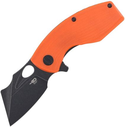 Bestech Knives Nóż Składany Lizard Orange G10 Black Stonewashed D2 Bg39D