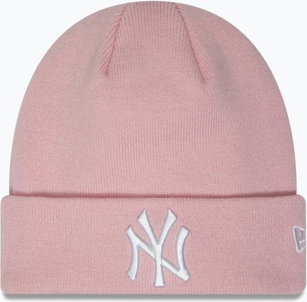 Czapka Damska New Era Female Essential Cuff Beanie New York Yankees Pastel Pink