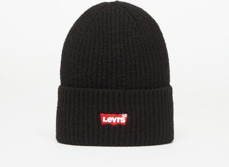 Levi's® Essential Ribbed Batwing Beanie Black