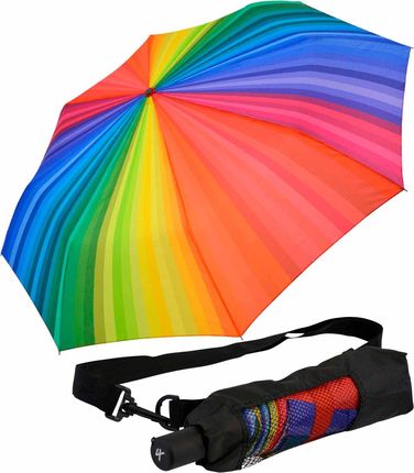 iX-brella Składana Parasol Kolorowa Tęczowa z Etui