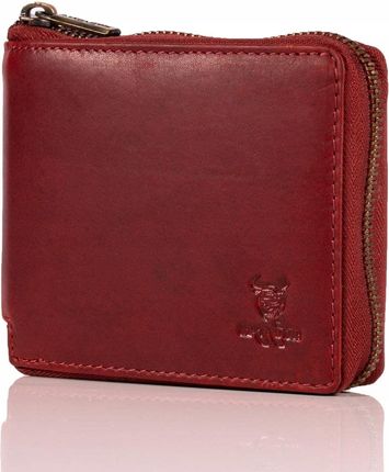 Skórzany portfel damski MATADOR Czerwony