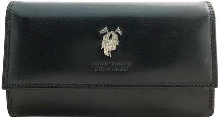 Ekskluzywny duży rozbudowany portfel damski Harvey Miller czarny