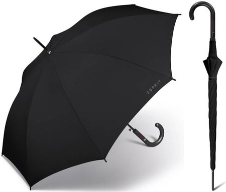 Klasyczna, damska, czarna parasolka Esprit