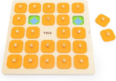 Viga Toys Memory Gra Pamięciowa Zgadnij Obrazki 10 Kart Montessori Duża