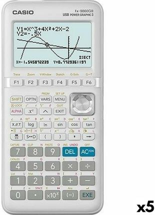 Casio Kalkulator Graficzny Fx-9860G II Biały (5 Sztuk) (S8425367)