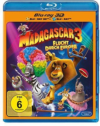 Madagascar 3: Europe's Most Wanted (Madagaskar 3) [Blu-Ray 3D]+[Blu-Ray]