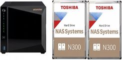 Serwer plików Asustor DRIVESTOR 4 PRO AS3304T 4-bay, Realtek RTD1296. Quad-Core, 1.4GHz, 2GB DDR4. 2.5GbE x1. USB3.2 Gen1 x3 + 2x 4TB HDWG440UZSVA