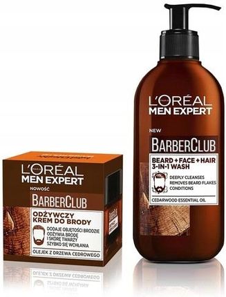 Krem i żel do brody Loreal Men Expert Barber Club