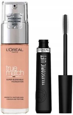 L'Oréal Paris Loreal: Podkład True Match 2.N Vanilla Tusz Do Rzęs Telescopic Lift
