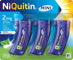 Zdjęcie NIQUITIN Mini, tabletki do ssania na rzucanie palenia 2mg, 60szt. - Mirosławiec