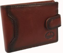 Portfel Męski Skórzany EL FORREST Mały Skóra Bydlęca Poziomy Z Zapinką Jedno Skrzydełko 851 29 RFID BRĄZOWY 11 x 8 x 2 [cm]
