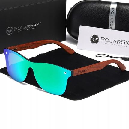 Okulary z polaryzacją UV400 drewniane PolarSky