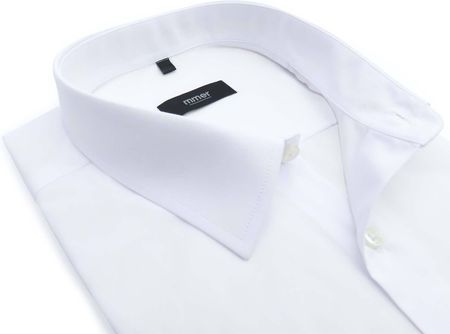 Biała koszula męska z krótkim rękawem 001 Mmer