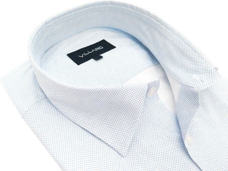 Biała koszula w niebieskie kropeczki I060