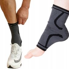 Zdjęcie DRFIT Stabilizator kostki elastyczna mocna opaska Szara M - Ostroróg