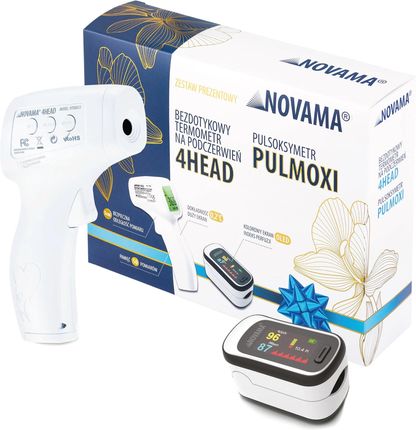 Novama 4Head termometr bezdotykowy na podczerwień + Pulmoxi pulsoksymetr