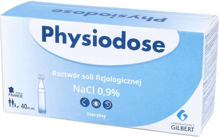 Gilbert Physiodose roztwór soli fizjologicznej NaCl 0,9% 40 ampułek