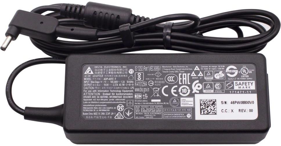 chargeur pour ordinateur portable mitsu 19v 2.37a (4.0x1.35) - asus