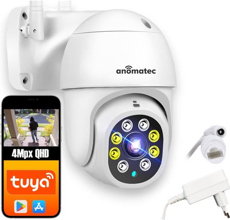 Anomatec Bezprzewodowa Obrotowa Kamera Wifi Ip 4Mpx - Aplikacja Tuya (ANSDIP4036T1)
