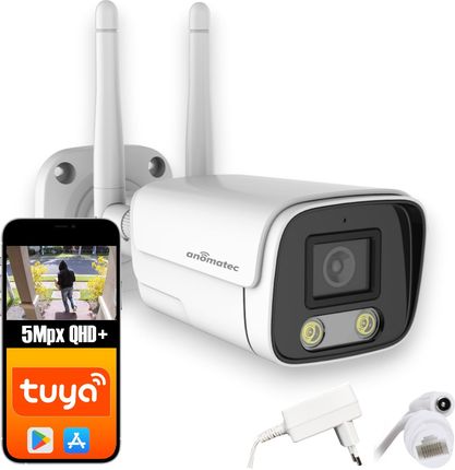 Anomatec Kamera Bezprzewodowa Wifi Zewnętrzna Ip Tubowa 5Mpx Aplikacja Tuya (ANMP5036T)