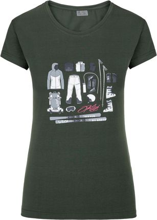 Kilpi  Damski t-shirt funkcyjny SL0303KI Ciemnozielony 36